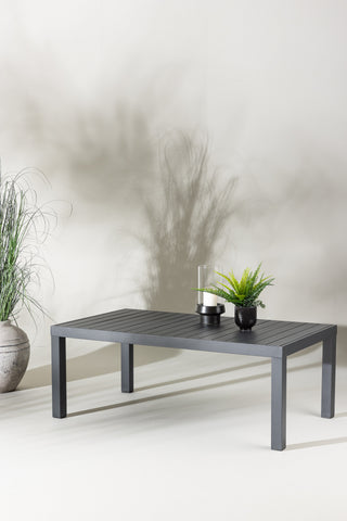 Venture Home Copacabana Soffbord - Svart / Svart Aluminium