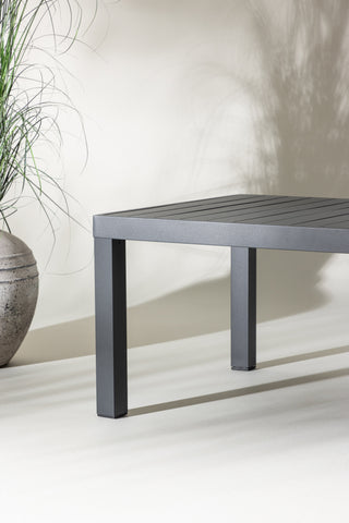 Venture Home Copacabana Soffbord - Svart / Svart Aluminium
