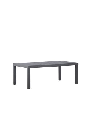 Venture Home Copacabana Soffbord - Svart / Svart Aluminium