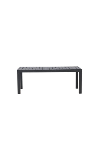 Venture Home Copacabana Soffbord - Svart / Svart Aluminium