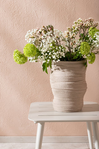 Venture Home Lina Sidobord - Beige 40*40cm