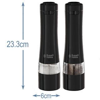 Russell Hobbs Salt&Pepparkvarn Keramisk Stålverk svart stål