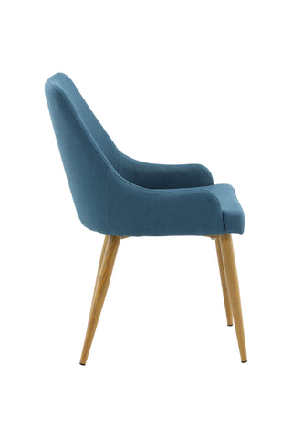 Venture Home Plaza Matstol 2-pack - Ek-Look / Blå