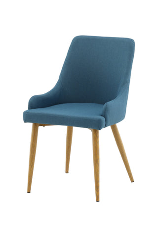 Venture Home Plaza Matstol 2-pack - Ek-Look / Blå
