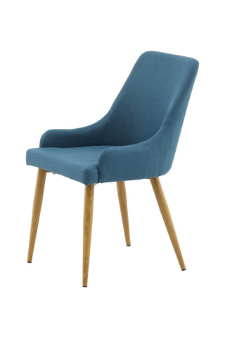 Venture Home Plaza Matstol 2-pack - Ek-Look / Blå