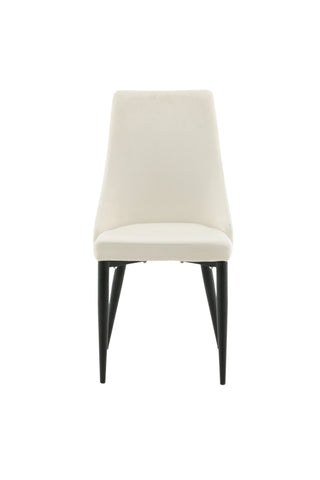 Venture Home Leone Matstol - Svarta Ben / Beige Manchester