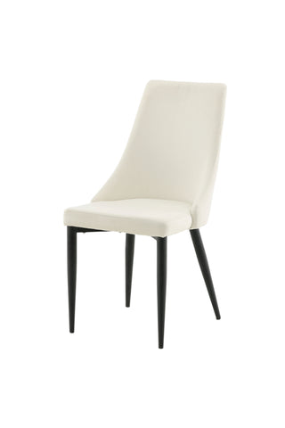 Venture Home Leone Matstol - Svarta Ben / Beige Manchester