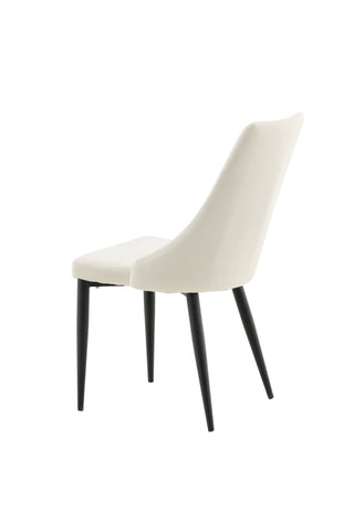Venture Home Leone Matstol - Svarta Ben / Beige Manchester