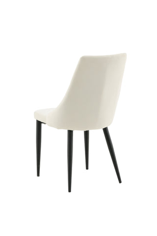 Venture Home Leone Matstol - Svarta Ben / Beige Manchester