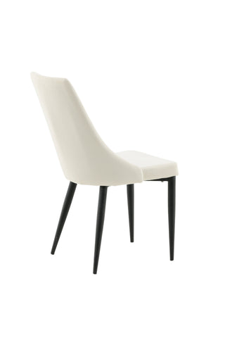 Venture Home Leone Matstol - Svarta Ben / Beige Manchester