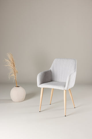 Venture Home Komfortmatstol 2-pack - ljusgrå / FSC 100%