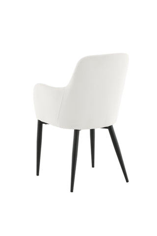 Venture Home Komfortmatstol 2-pack - Svarta ben / Beige manchester