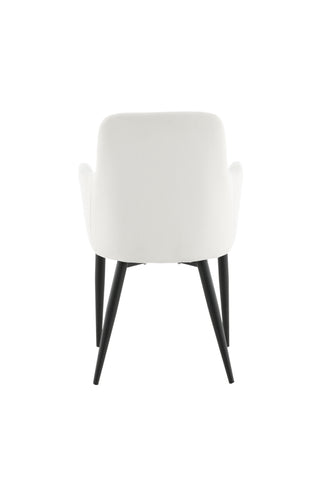 Venture Home Komfortmatstol 2-pack - Svarta ben / Beige manchester