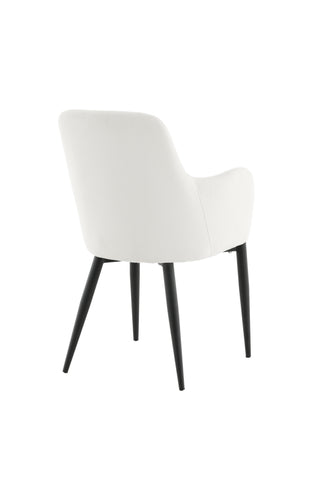 Venture Home Komfortmatstol 2-pack - Svarta ben / Beige manchester
