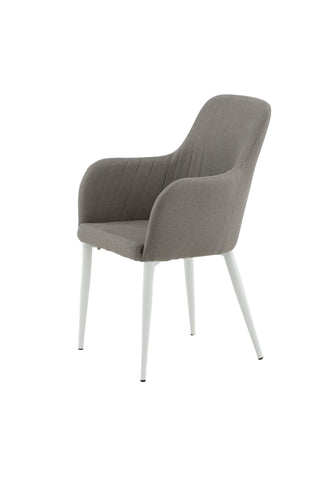 Venture Home Komfortstol 2-pack Polargrå - Vita ben