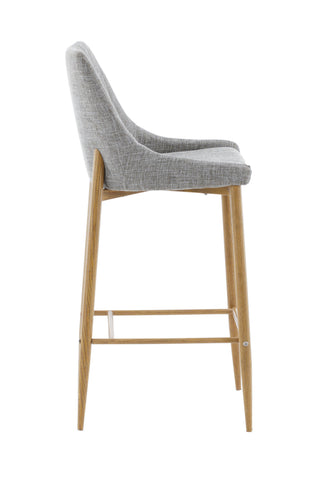 Venture Home Plaza - Barstol 2-pack - Ek/Ljusgrå