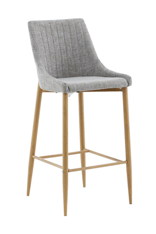 Venture Home Plaza - Barstol 2-pack - Ek/Ljusgrå