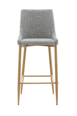 Venture Home Plaza - Barstol 2-pack - Ek/Ljusgrå