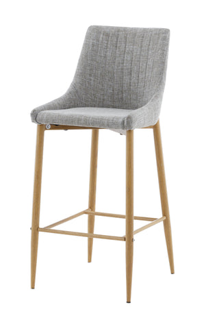 Venture Home Plaza - Barstol 2-pack - Ek/Ljusgrå