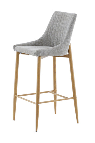 Venture Home Plaza - Barstol 2-pack - Ek/Ljusgrå