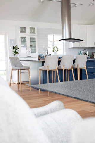 Venture Home Plaza - Barstol 2-pack - Ek/Ljusgrå