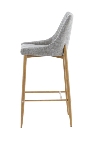 Venture Home Plaza - Barstol 2-pack - Ek/Ljusgrå