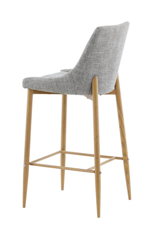 Venture Home Plaza - Barstol 2-pack - Ek/Ljusgrå