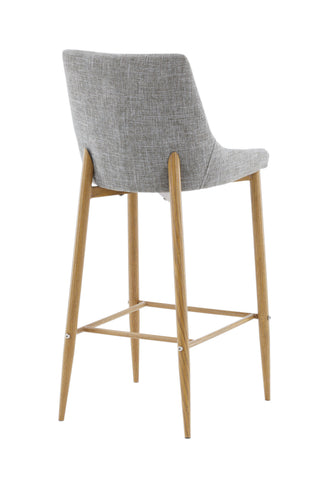 Venture Home Plaza - Barstol 2-pack - Ek/Ljusgrå