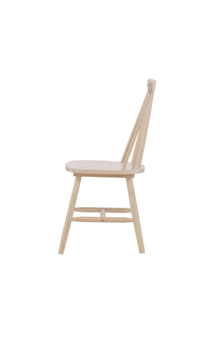 Venture Home Lönneberga Matstol 2-pack - Whitewash / Whitewash Massivt gummiträ