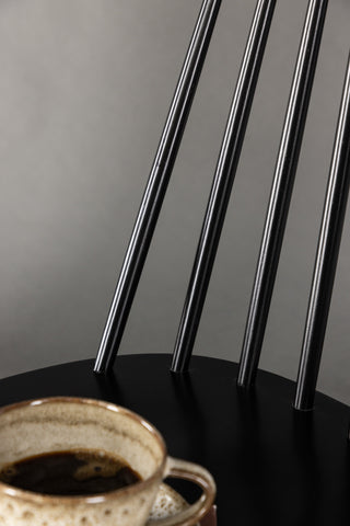 Venture Home Lönneberga Matstol 2-pack - Svart / Svart MASSIVT GUMMITRÄ