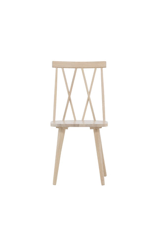 Venture Home Mariette Matstol 2-pack - Whitewash / Whitewash Massivt gummiträ