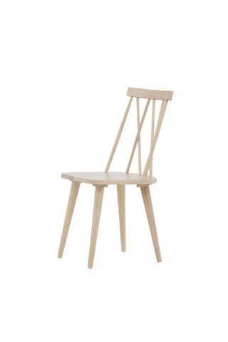 Venture Home Mariette Matstol 2-pack - Whitewash / Whitewash Massivt gummiträ