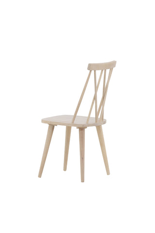 Venture Home Mariette Matstol 2-pack - Whitewash / Whitewash Massivt gummiträ