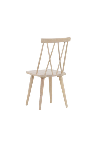Venture Home Mariette Matstol 2-pack - Whitewash / Whitewash Massivt gummiträ