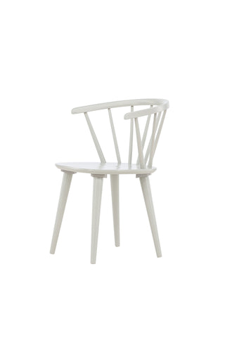 Venture Home Bobby Matstol 2-pack - Ljusgrå / Ljusgrå Massivt gummiträ