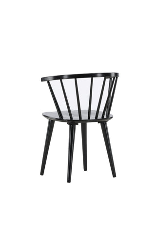 Venture Home Bobby Matstol 2-pack - Svart / Svart massivt gummiträ