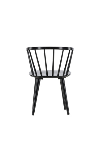 Venture Home Bobby Matstol 2-pack - Svart / Svart massivt gummiträ