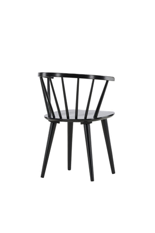 Venture Home Bobby Matstol 2-pack - Svart / Svart massivt gummiträ