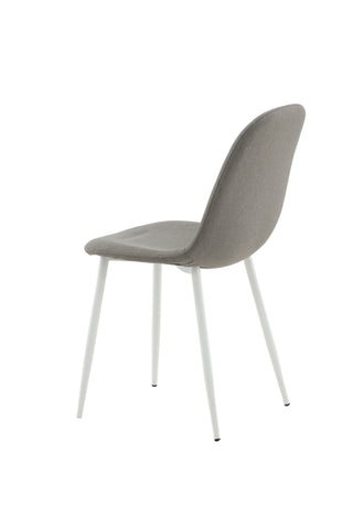 Venture Home Polar Matstol - Vit / Mellangrå
