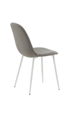 Venture Home Polar Matstol - Vit / Mellangrå
