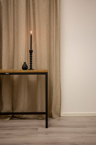 Rise Sidobord - Svart / teak-look - 110*30*H80 (ersätter 19918-778)