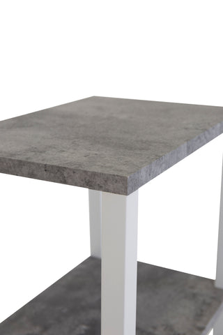 Venture Home Rise Sängbord - Vit / Betong-Look 45*30*H70