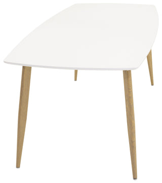 Venture Home Polar Elips Matbord - Ek-Look / Vit - 240*100*H75