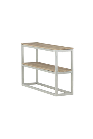 Rise Dubbelt sidobord - Grå/Ask Papperslaminat
