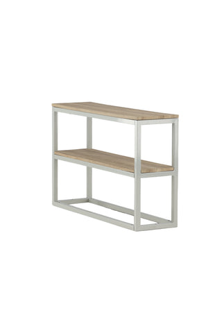 Rise Dubbelt sidobord - Grå/Ask Papperslaminat