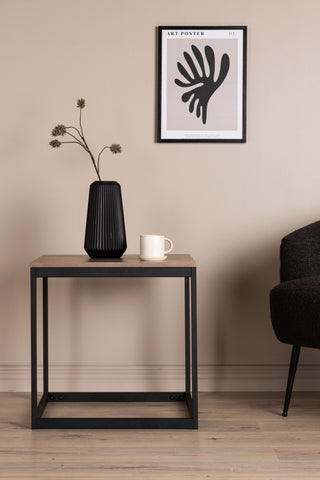 Venture Home Arbor Sidobord - Svart / Mörkbrun MDF