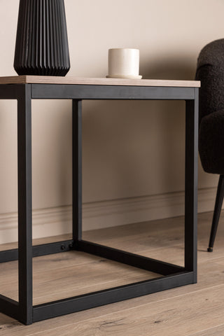 Venture Home Arbor Sidobord - Svart / Mörkbrun MDF