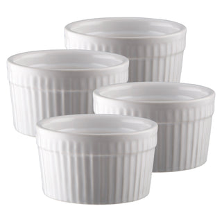 Dorre Fire Bruléebrännare & 4-pack Suffleskålar Vit