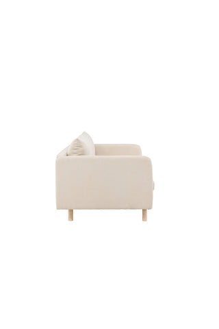 Venture Home Zero Hörnsoffa - Woodlook / Beige Tyg
