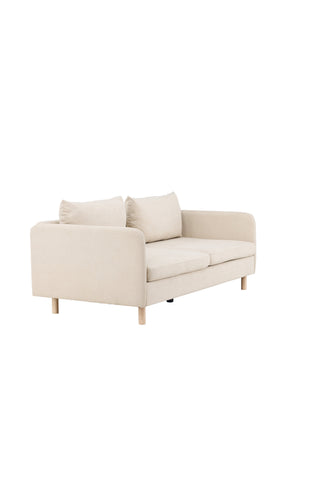 Venture Home Zero 2-sits soffa - Woodlook / Beige Tyg